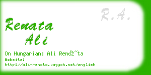 renata ali business card